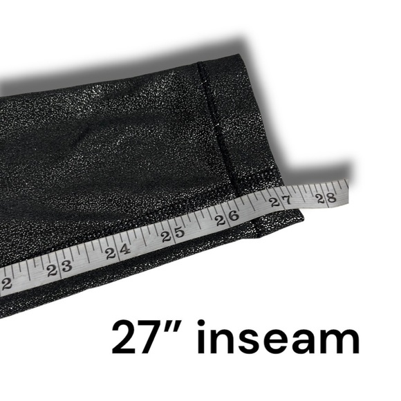 𝅺sparkling Nike 27” Running Leggings Tights Black / Silver Size Extra Small - Picture 5 of 12